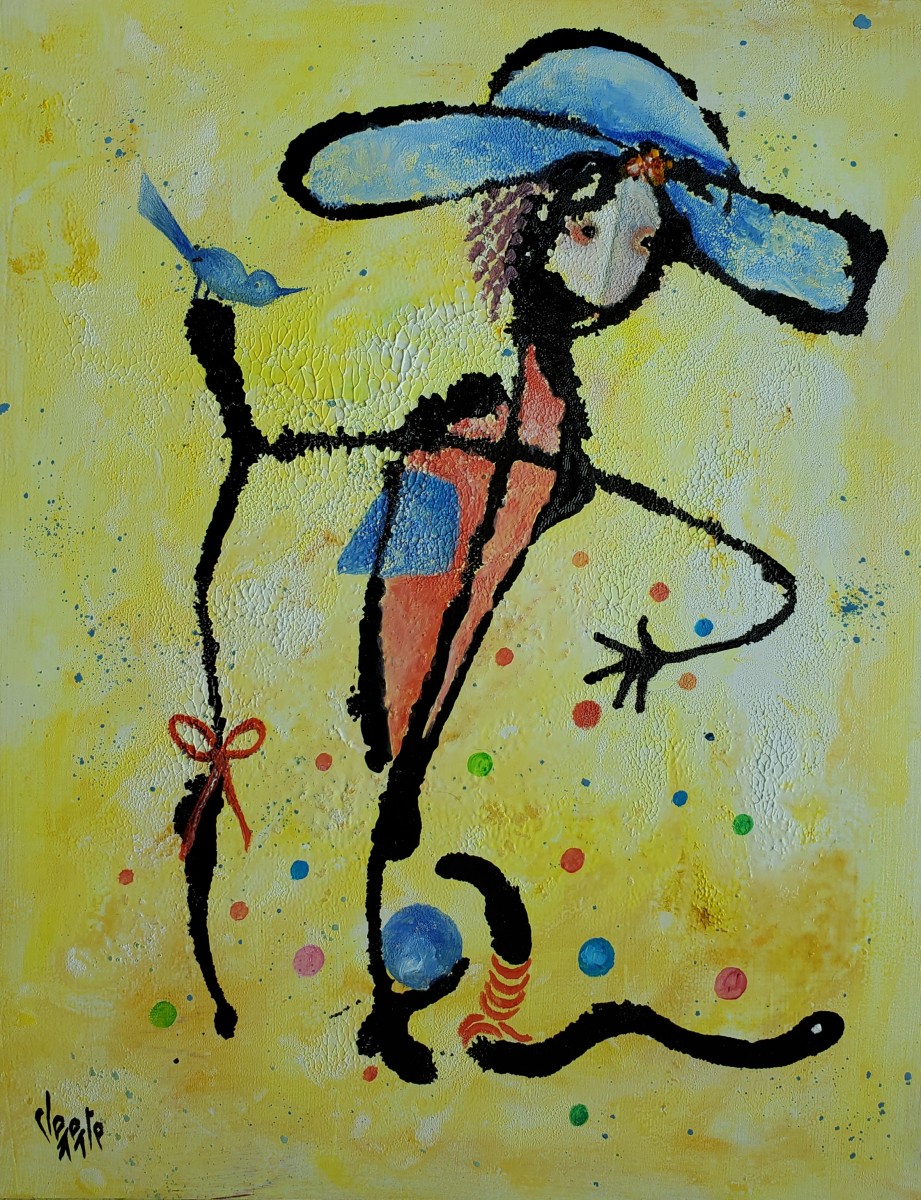 La Dee au Chapeau Bleu by Clemente Mimun 