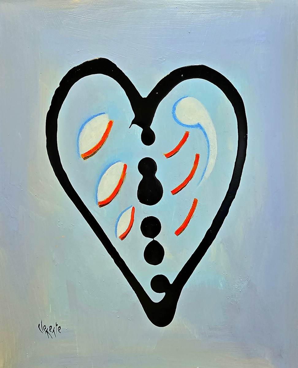 Sky Blue Heart by Clemente Mimun 