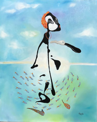 African Fisherman by Clemente Mimun 