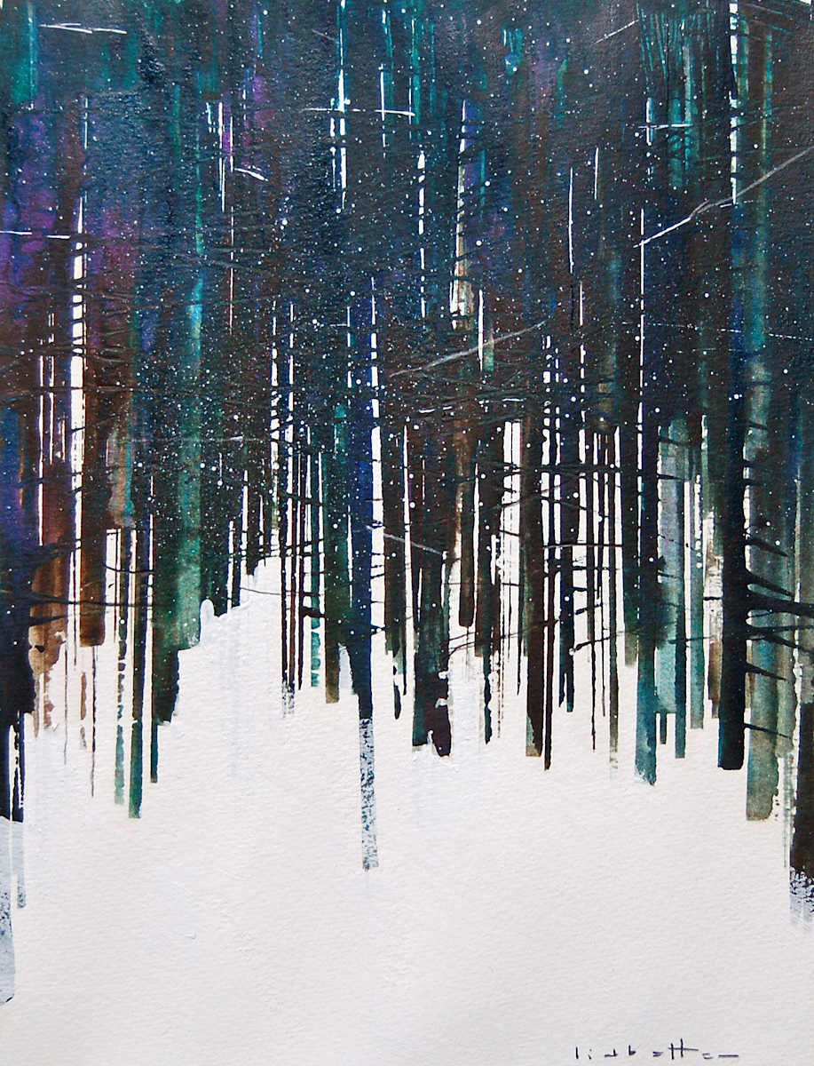 Forest Pattern (Study) by David Lidbetter Fine Art 