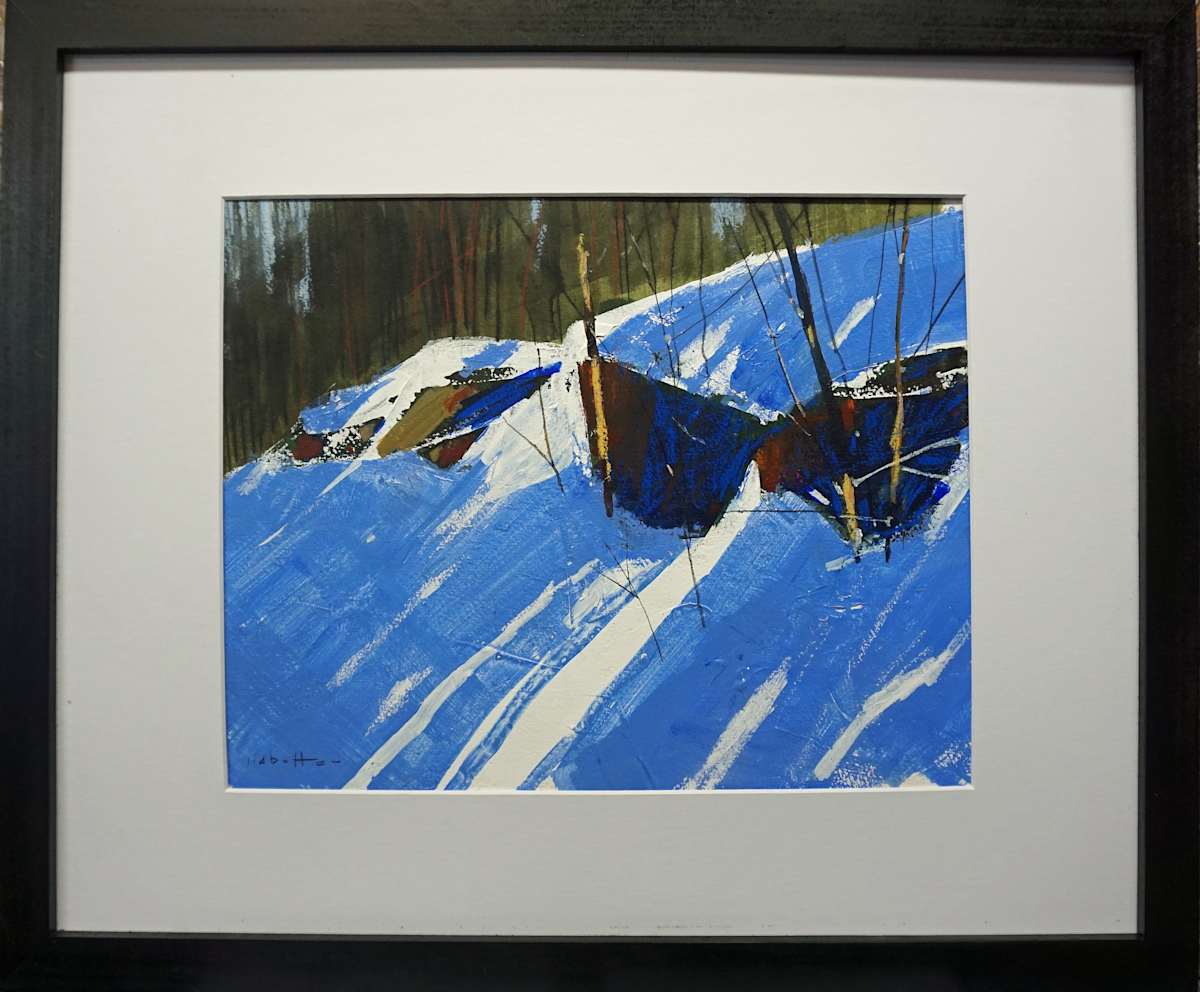 Snow and Shadow study by David Lidbetter Fine Art, Image 1.