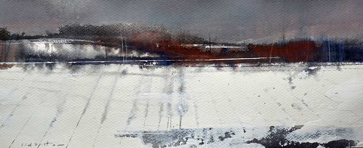 Winter Field by David Lidbetter Fine Art 