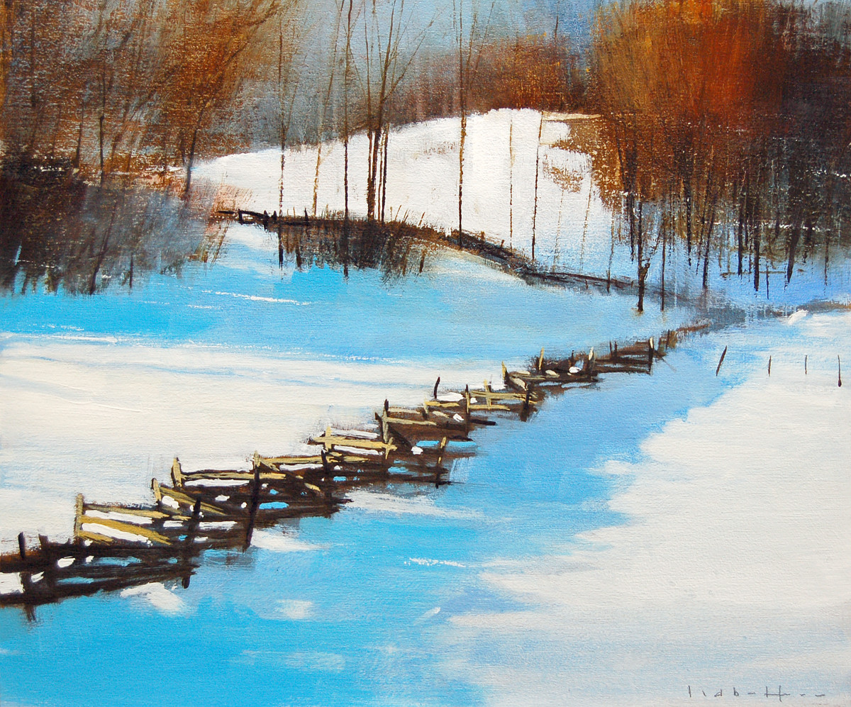 Winter Fields by David Lidbetter Fine Art, Image 1.