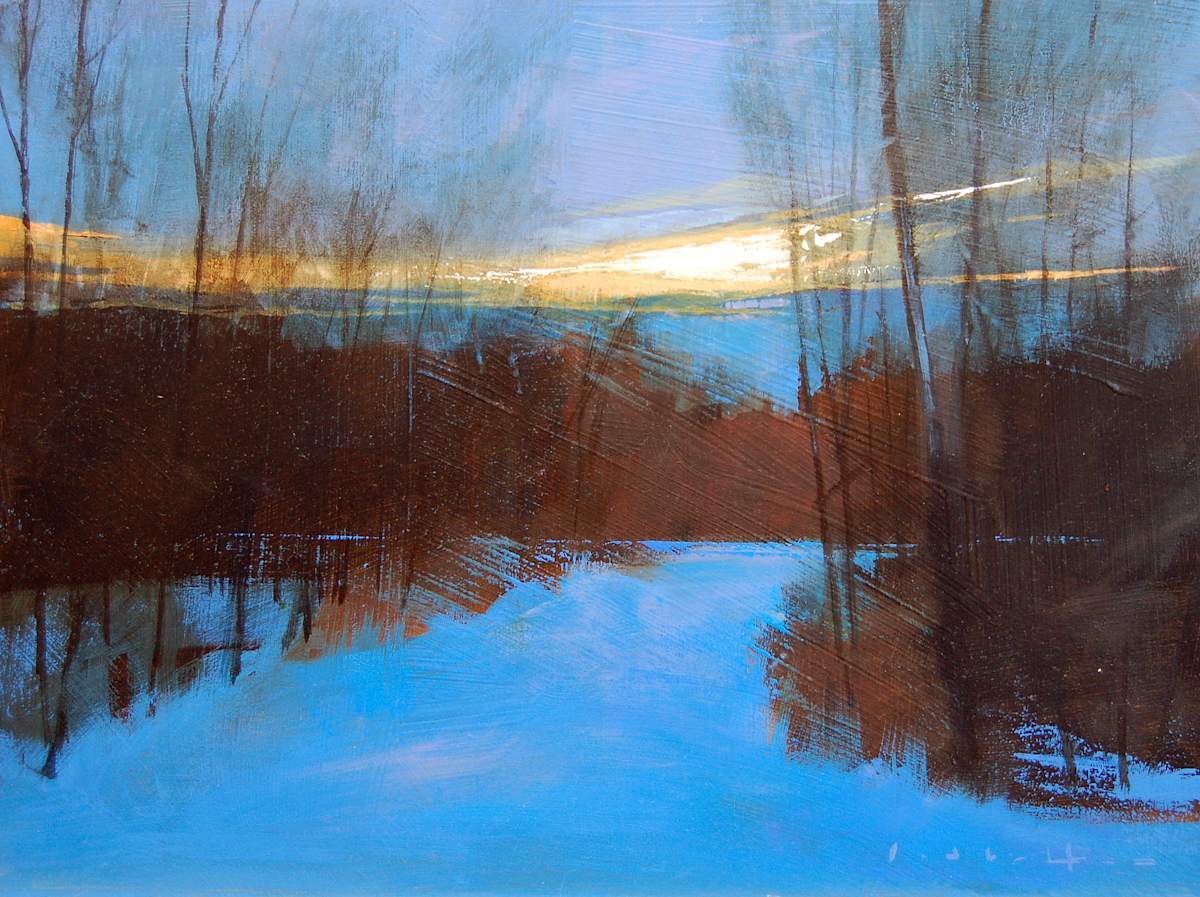 Winter Night by David Lidbetter Fine Art, Image 1.