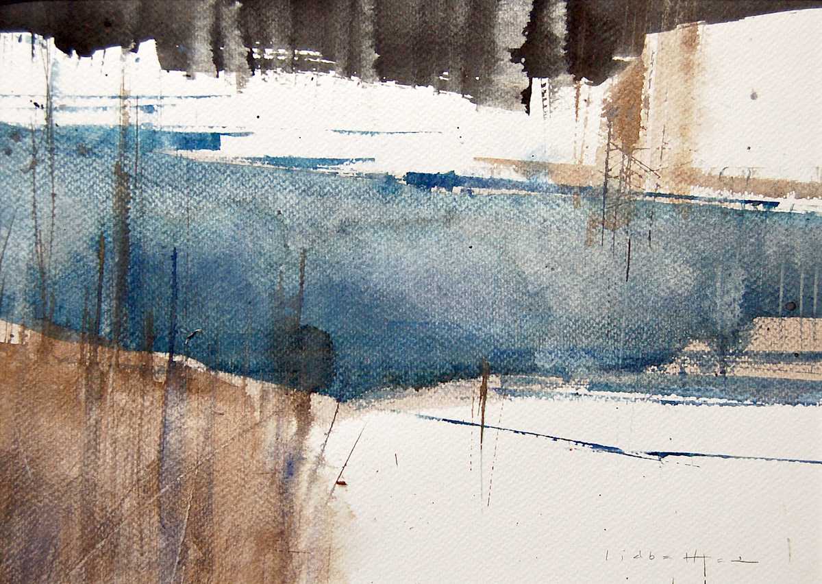 Winter Riverbed (study) by David Lidbetter Fine Art, Image 1.