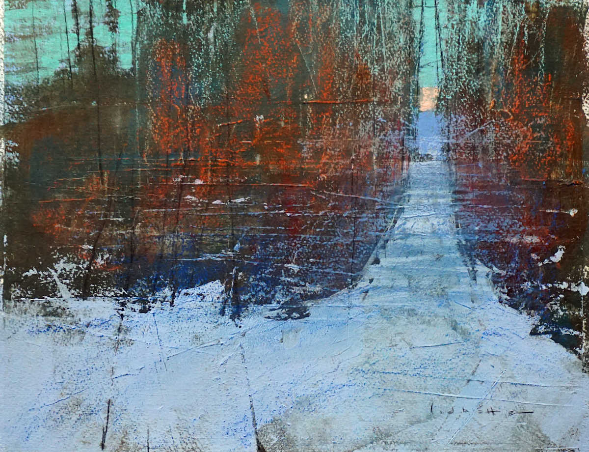 Winter Road Study by David Lidbetter Fine Art, Image 1.