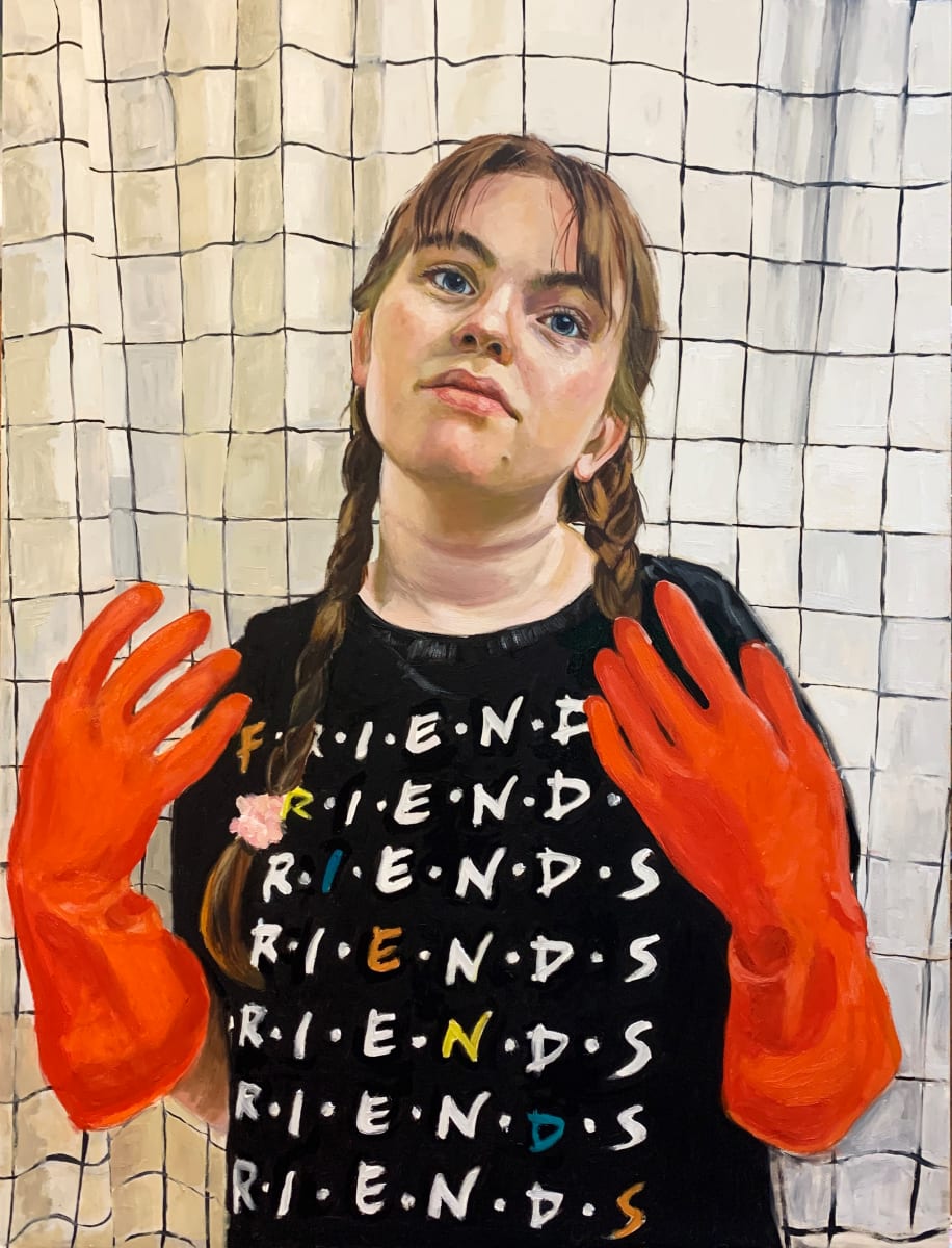 Braids, Friends, and Gloves  Image: Part of my Red Glove Series