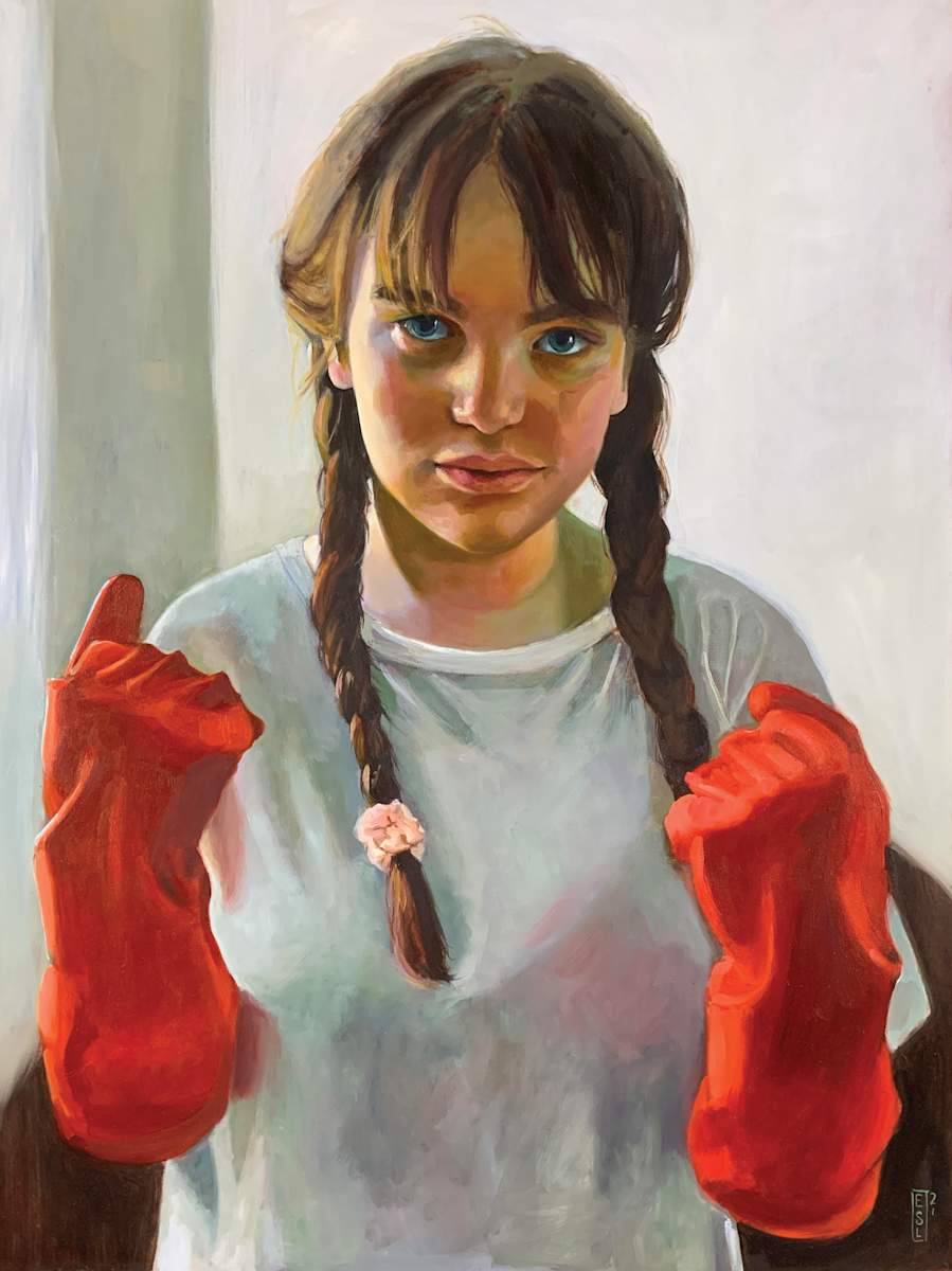 Braids and Gloves Too by Ellen Starr Lyon, Image 1.