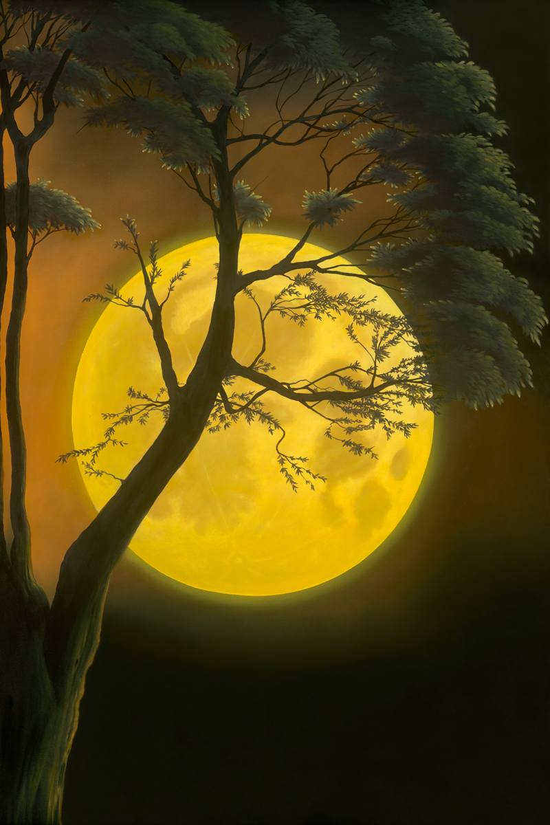 Amber Moon by Michael Provenza  Image: "Amber Moon" 36x24 (oil on canvas) by Michael Provenza
