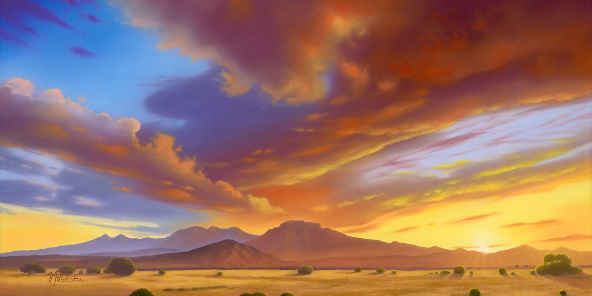 Desert Blaze by Michael Provenza  Image: "Desert Blaze" (oil on canvas and limited edition art) by Michael Provenza