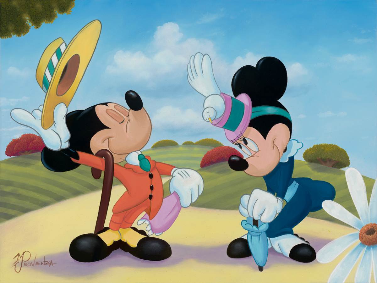 DISNEY Afternoon Stroll (Nifty Nineties) by Michael Provenza, Image 1.