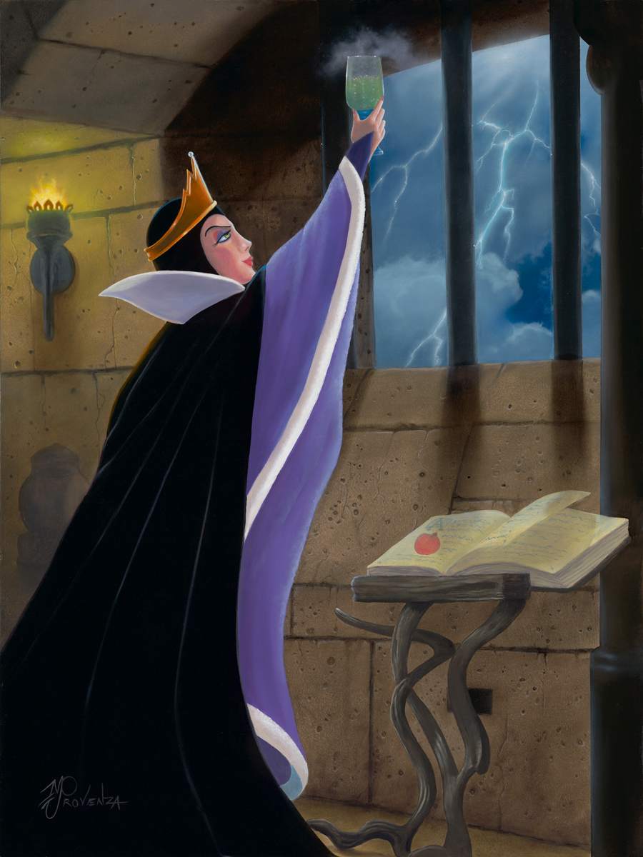 DISNEY Midnight Realm (Snow White) by Michael Provenza  Image: “Midnight Realm” (Snow White) 24x18 (oil on board) by Michael Provenza © Disney 