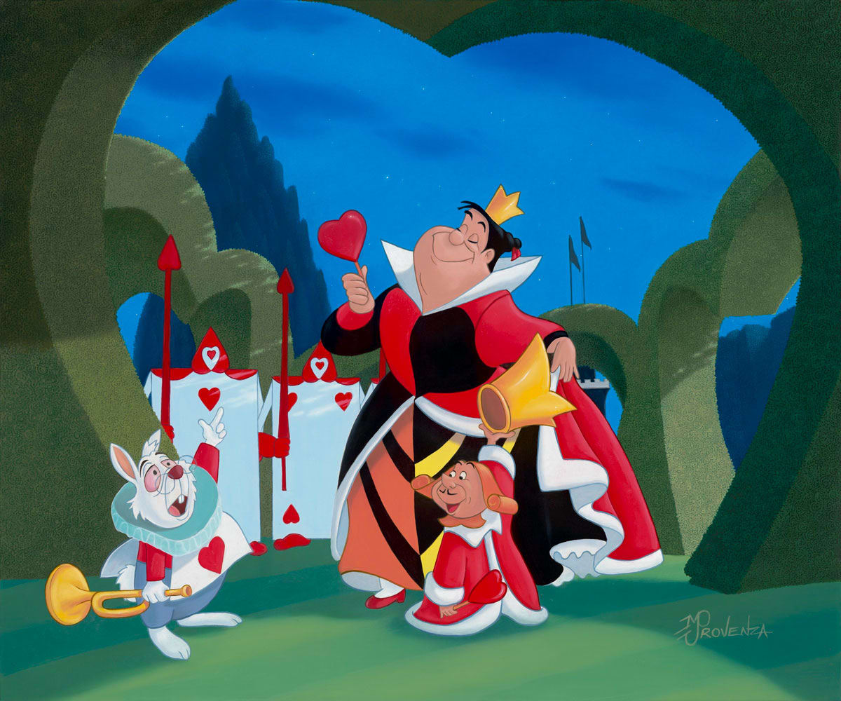 DISNEY The Queen of Hearts (Alice in Wonderland) by Michael Provenza  Image: "The Queen of Hearts” (Alice in Wonderland) 20x24 (oil on board) by Michael Provenza