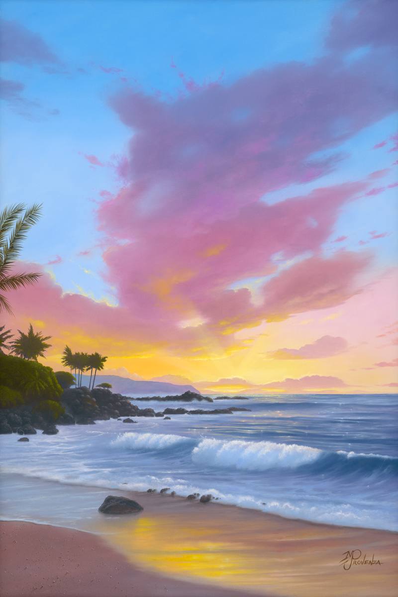 Tropical Coast by Michael Provenza  Image: "Tropical Coast" 36x24 (oil on canvas) by Michael Provenza