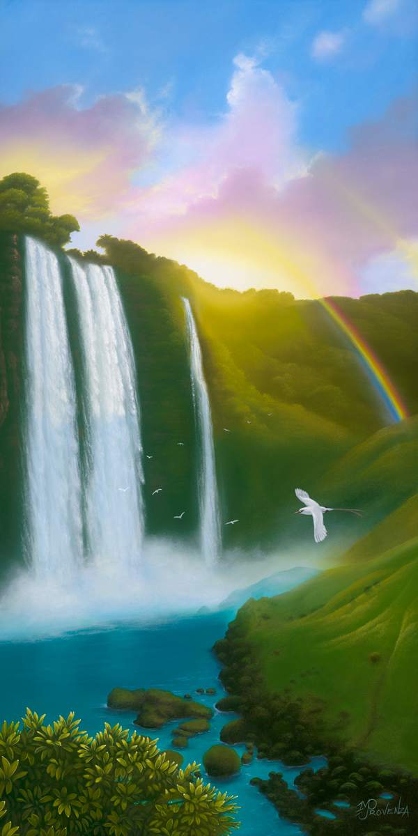 Utopia by Michael Provenza  Image: "Utopia" 36x18 (oil on canvas and limited edition art) by Michael Provenza