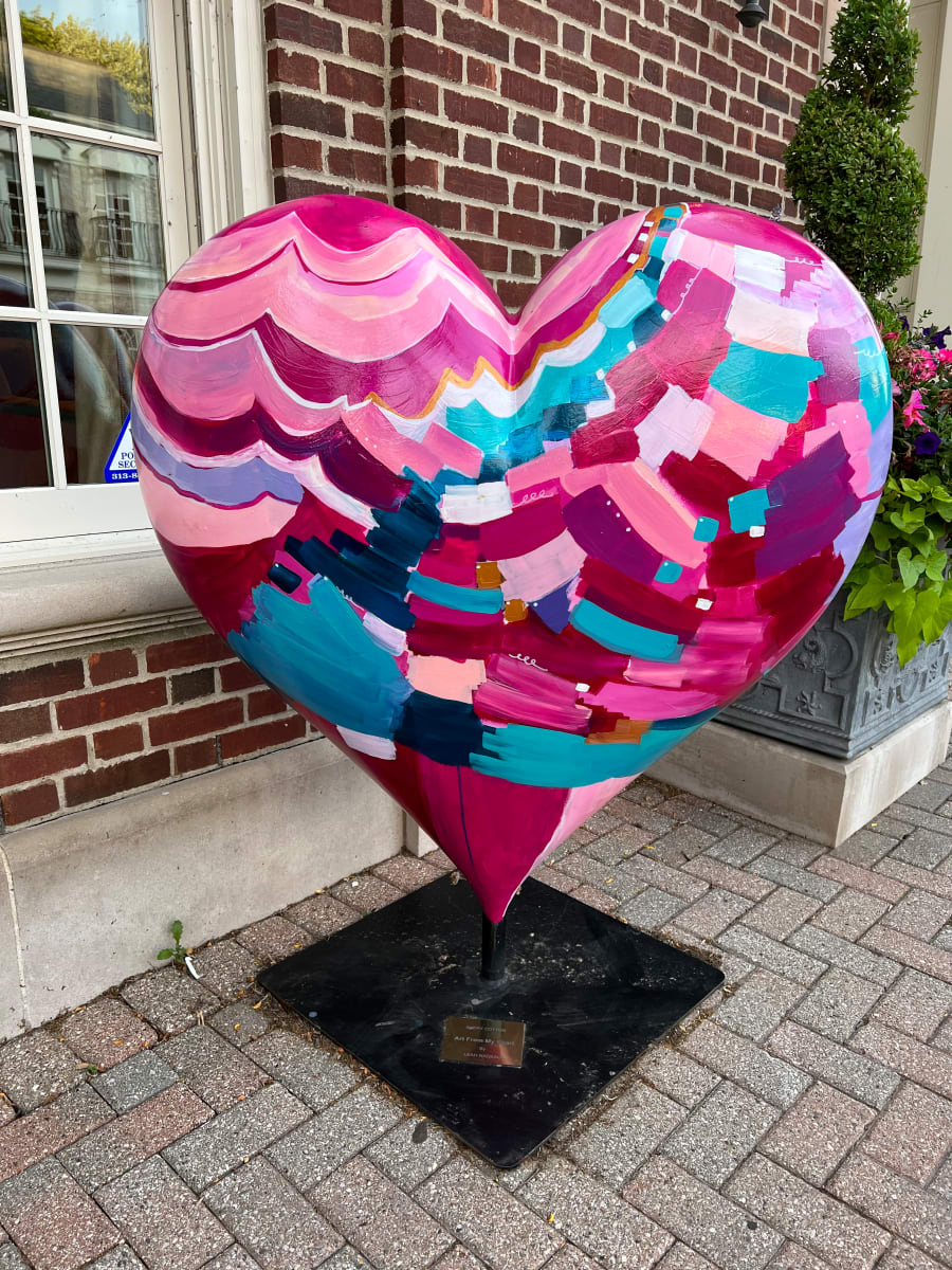 Art from my Heart  Image: A public art mural that lives at 121 Kerchavel Road in Grosse Pointe, MI
