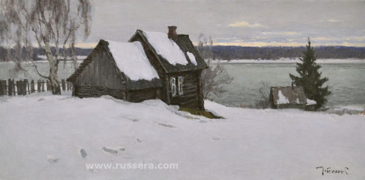 On the Volga River Bank by Sergey Nebesihin 