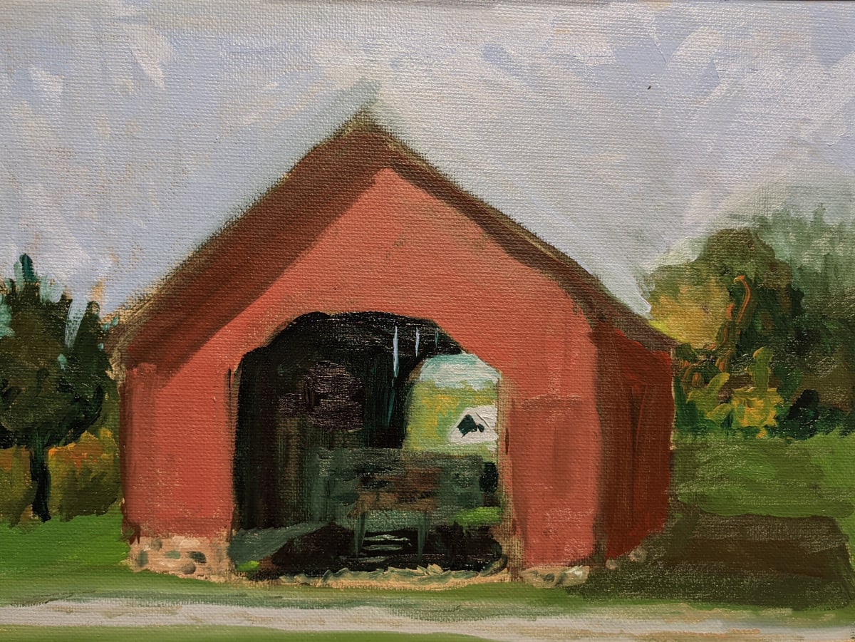 Corn Crib at the Ag Farm by Margo Lehman 