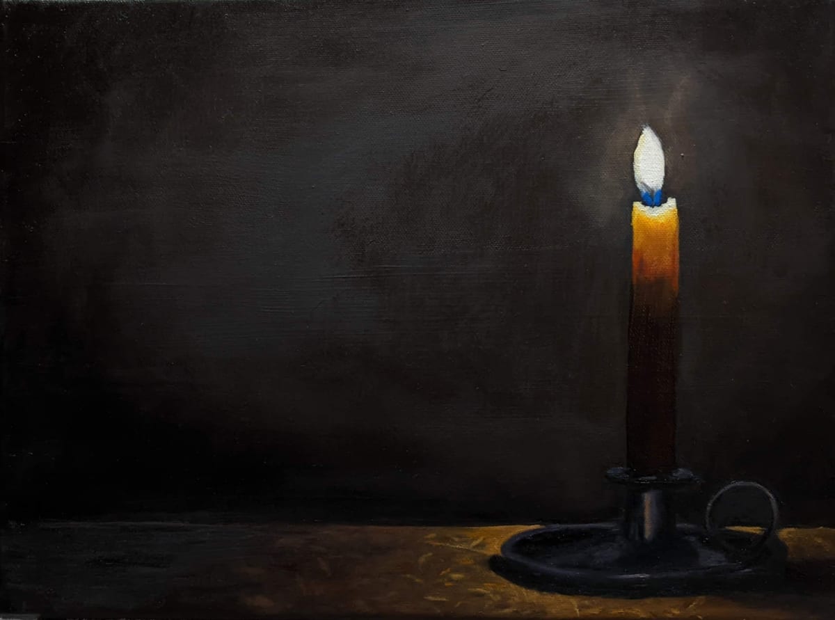 Better To Light a Candle by Margo Lehman  Image: "Better to light a candle than to curse the darkness!"