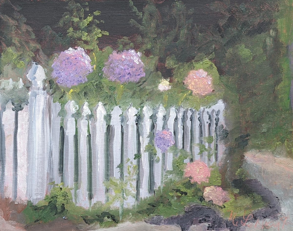 Hydrangeas on Fawcett by Margo Lehman 