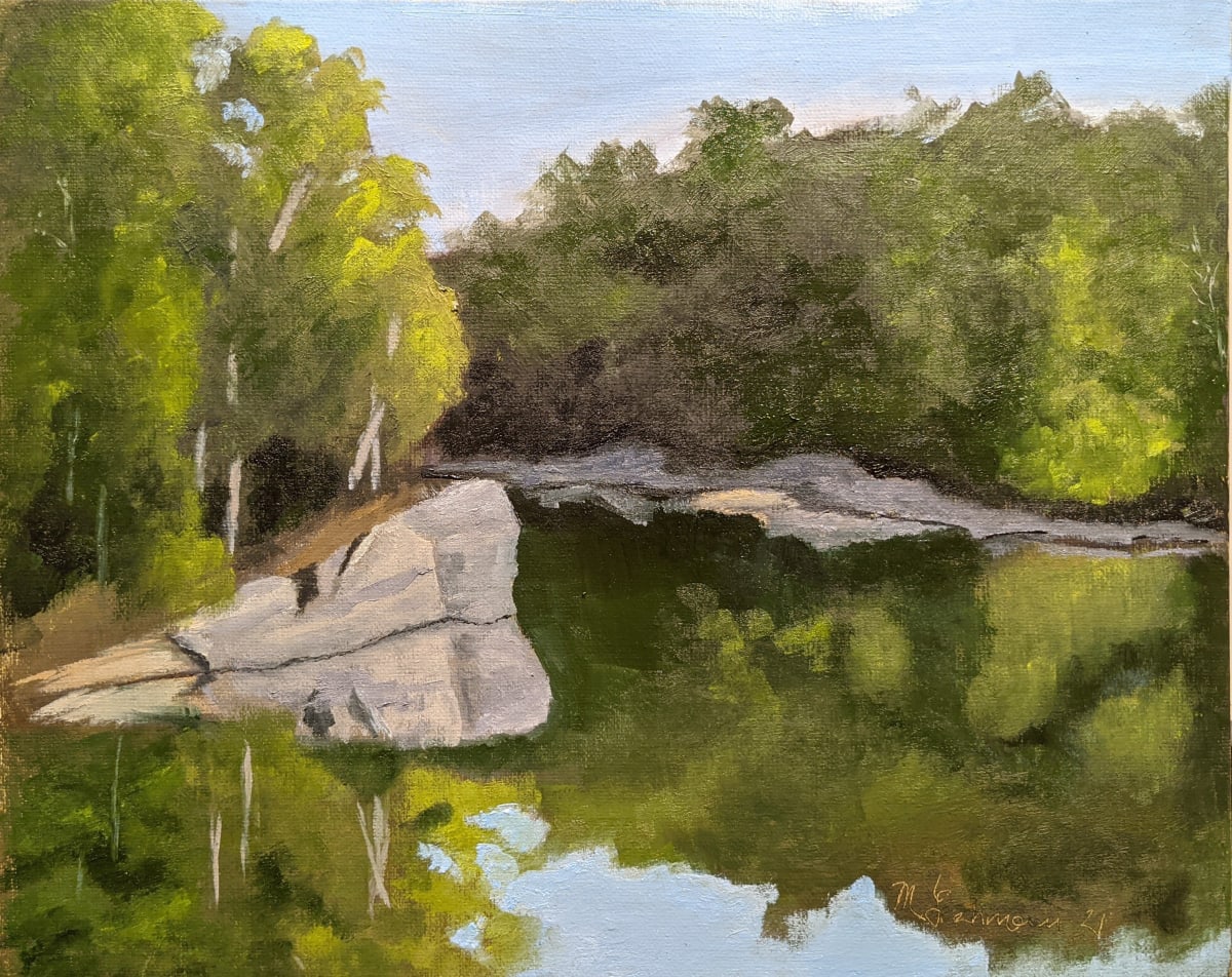 Summer Morning on Tridelphia by Margo Lehman  Image: Final completed in studio
