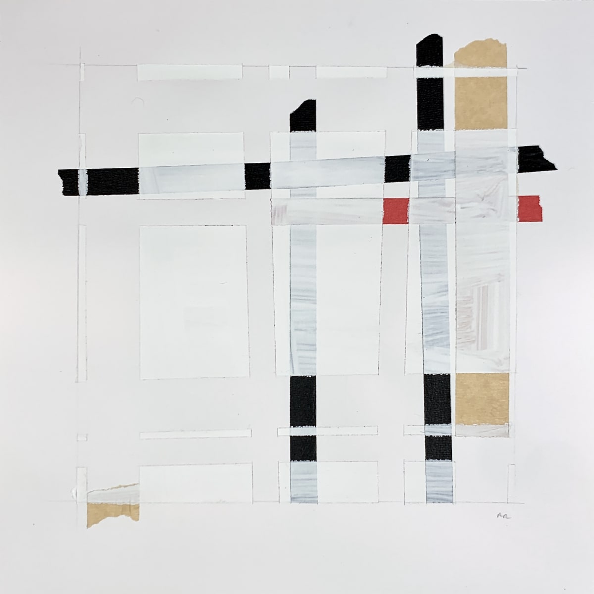 Masking Tape / Scaffold study 8 by Amy Reckley 