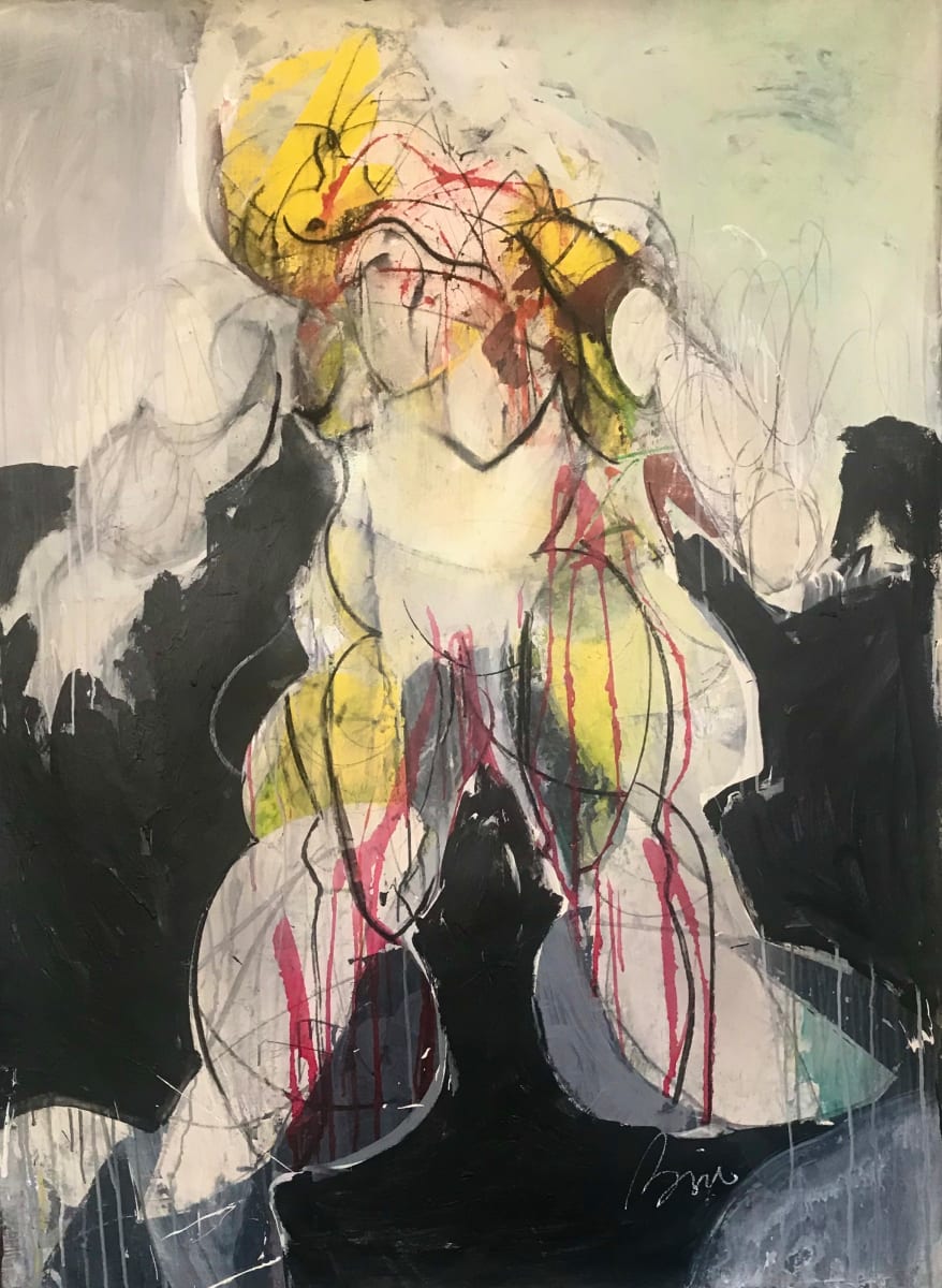 Untitled- standing nude with yellow head, Image 1.