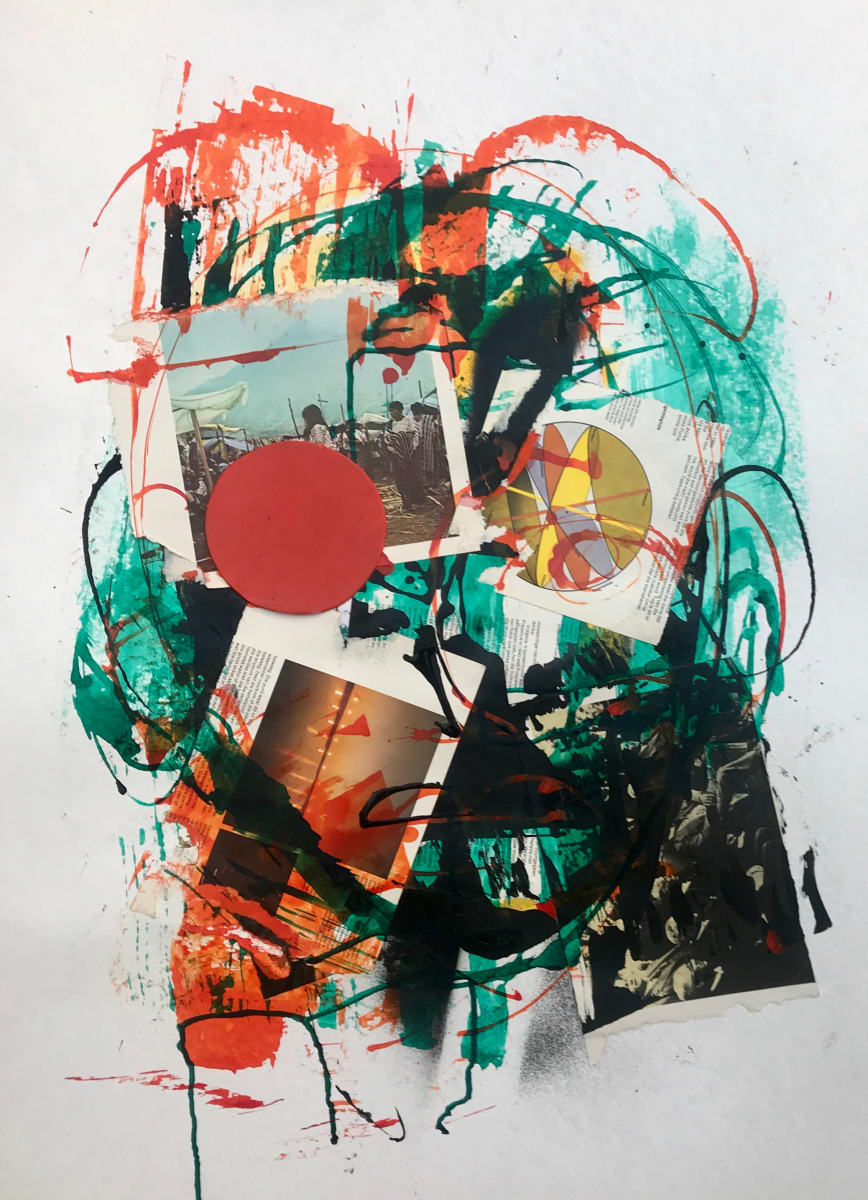 Head #4 (collage) by Toni Bico 