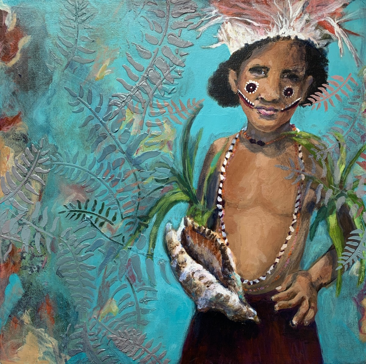PNG Boy With Triton Shell by Darline Braz 