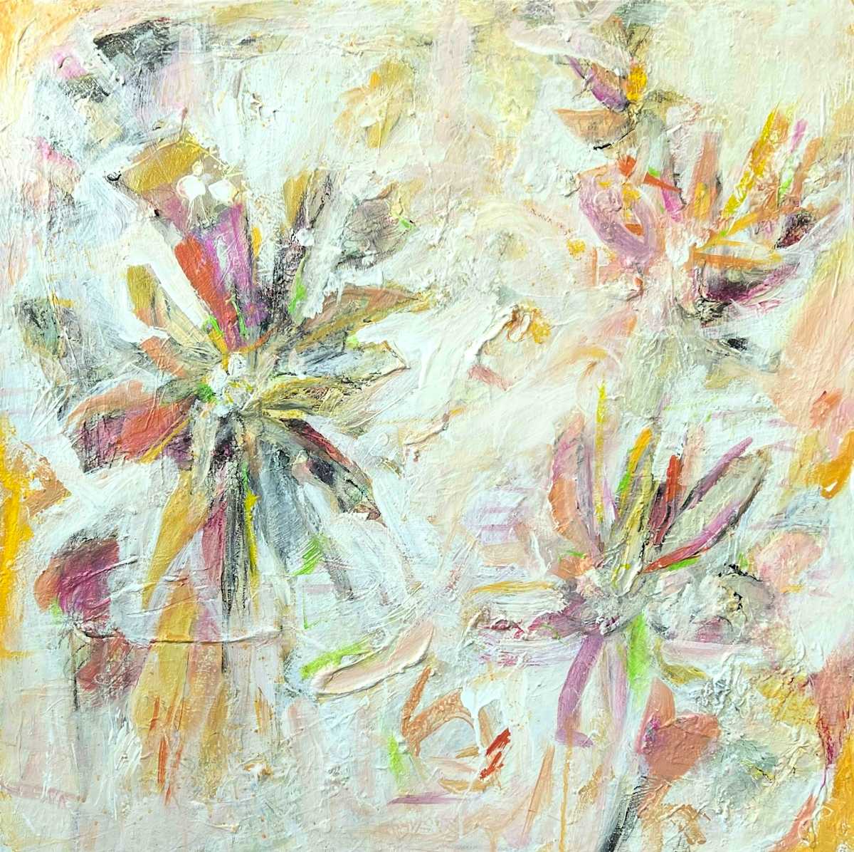 Wild Flowers by Darline Braz  Image: Multilayered, highly textured abstract