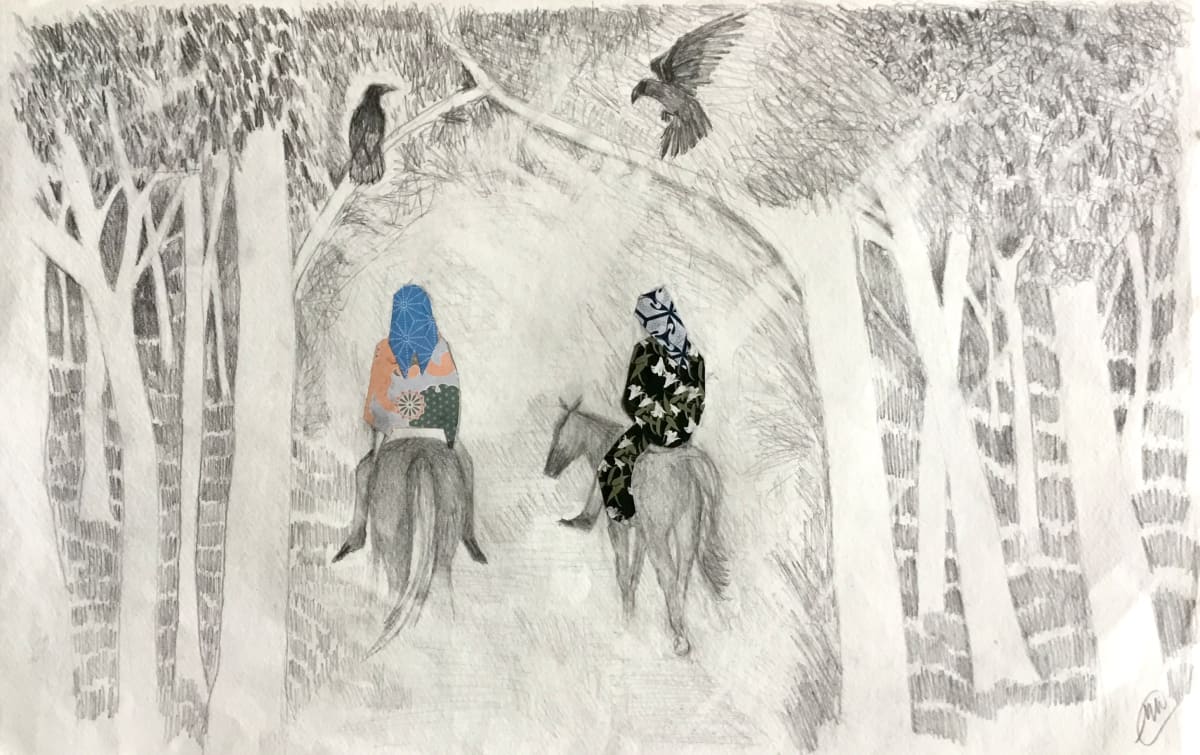 Travellers II (Into the woods) by Marina Marinopoulos 