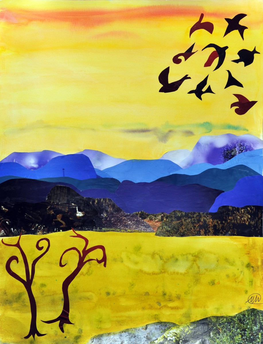 Imaginary landscape - yellow by Marina Marinopoulos 