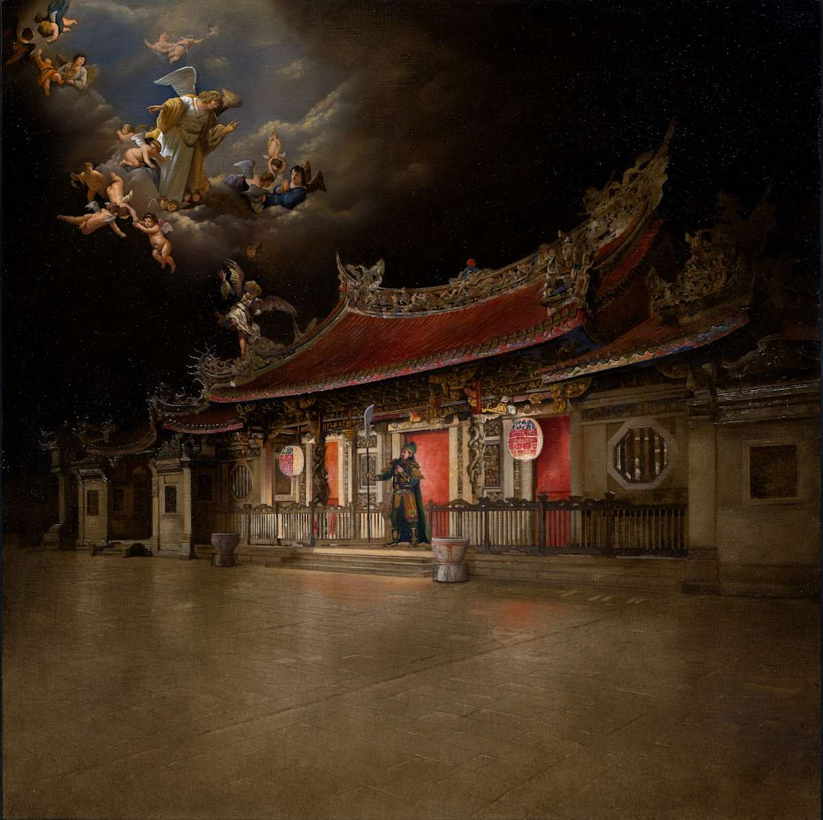 天使借問路 Descending Angels on Longshan Temple by 盧昉 LU Fang, Image 3.