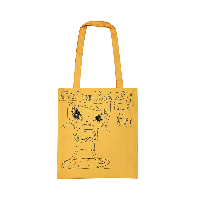 奈良美智托特包 Stop the Bombs !!  Peace in '68 tote bag by 奈良美智 NARA Yoshitomo 