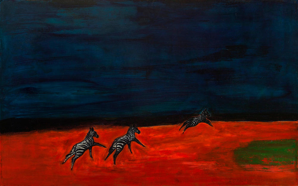 常玉限量版畫 - 斑馬 Zebras by 常玉 Sanyu 