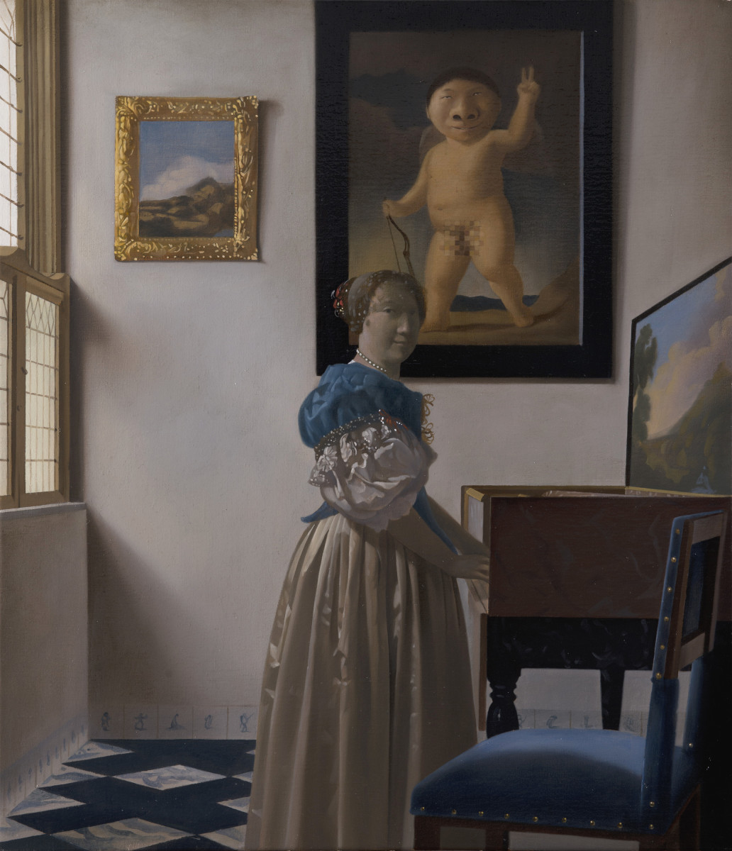 大鼻子18禁之畫中畫 Mr. Big Nose Portrays Nude in a Painting within a Painting by 盧昉 LU Fang 