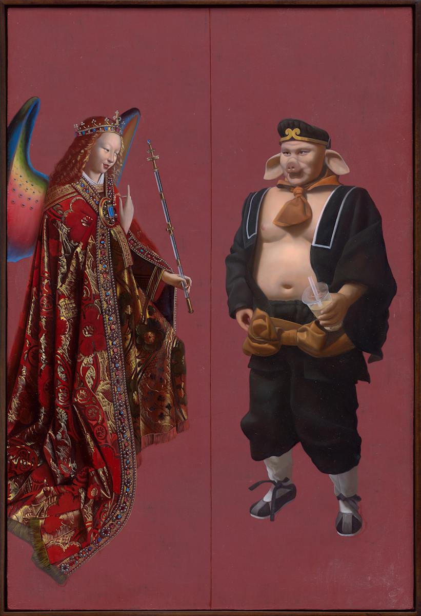 門神 1 - 慾  Door God  1 - Lust by 盧昉 LU Fang, Image 1.