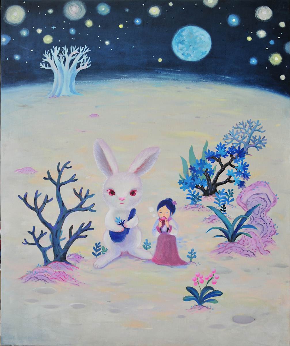 ⽉亮上的茶會 Tea Party on the Moon by 陳盈帆 CHEN Yvonne, Image 2.