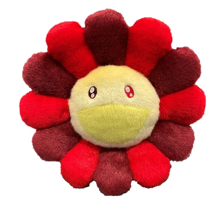 村上隆花抱枕MURAKAMI Takashi Flower Cushion 30cm (Red) from the