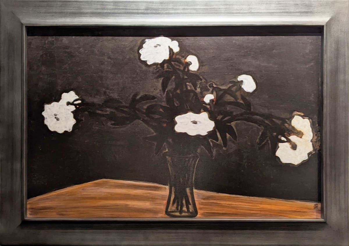 絵画  複製画  作者不詳  静物画  花 Yahoo!オークション - 絵画 作者不詳 油彩6号 花 逸品 O63