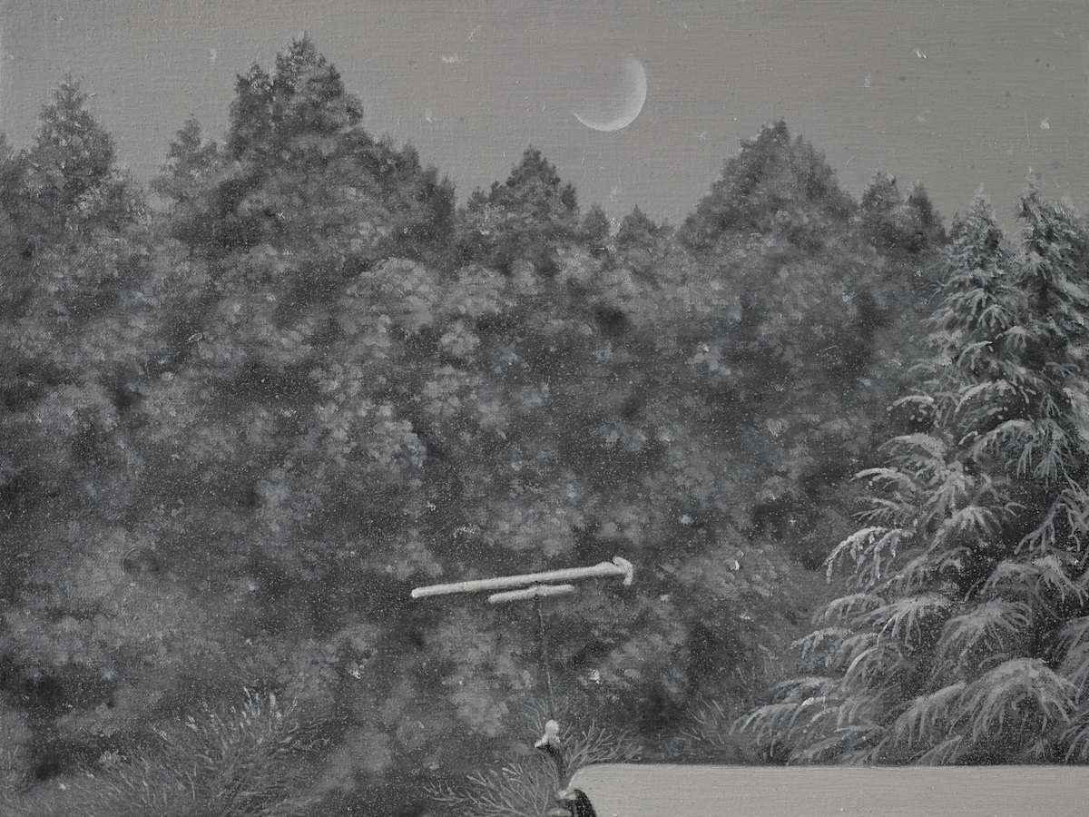 下雪的夜 Snowy Night by 傅作新 Fu Tso-Hsin, Image 2.