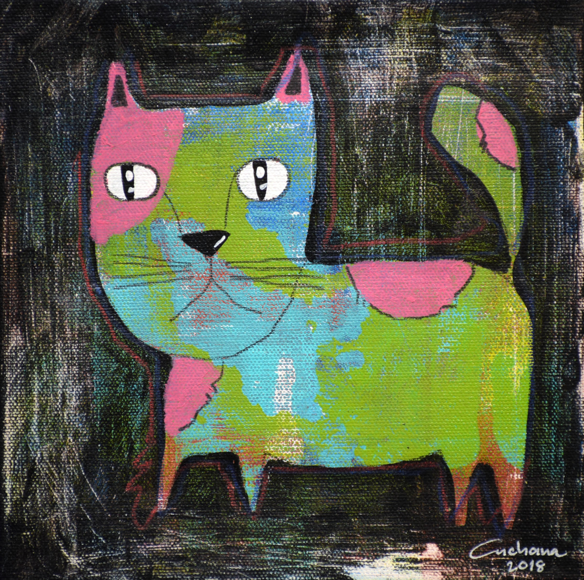 Black Series: Love Kitty #8 黑色系列：寵愛貓咪 #8 by 安恰娜‧恰麗亞琵朋 Anchana CHAREEAPAPORN 