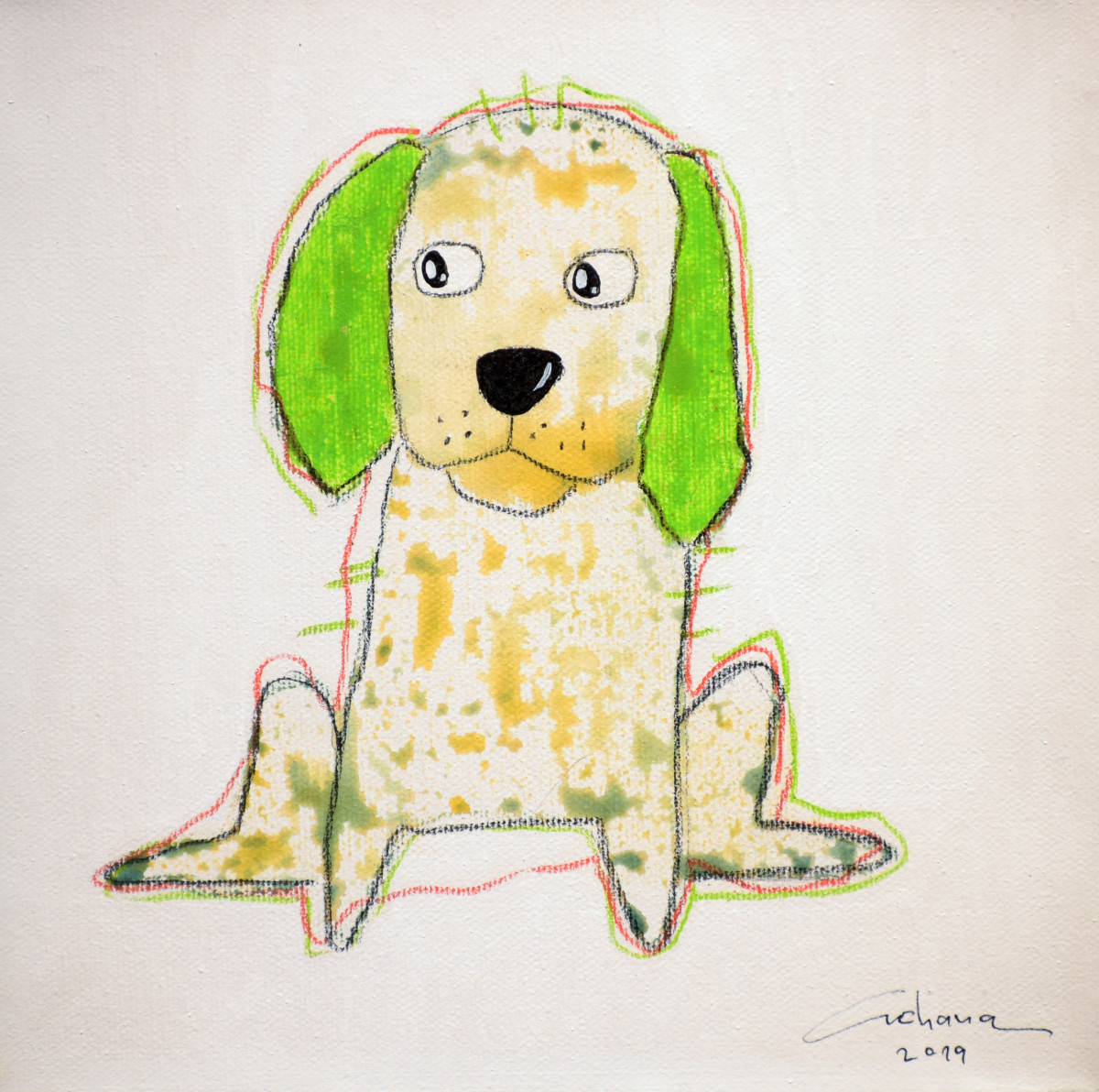 白色系列：寵愛狗狗 #21 White Series: Love Puppy #21 by 安恰娜‧恰麗亞琵朋 Anchana CHAREEAPAPORN 