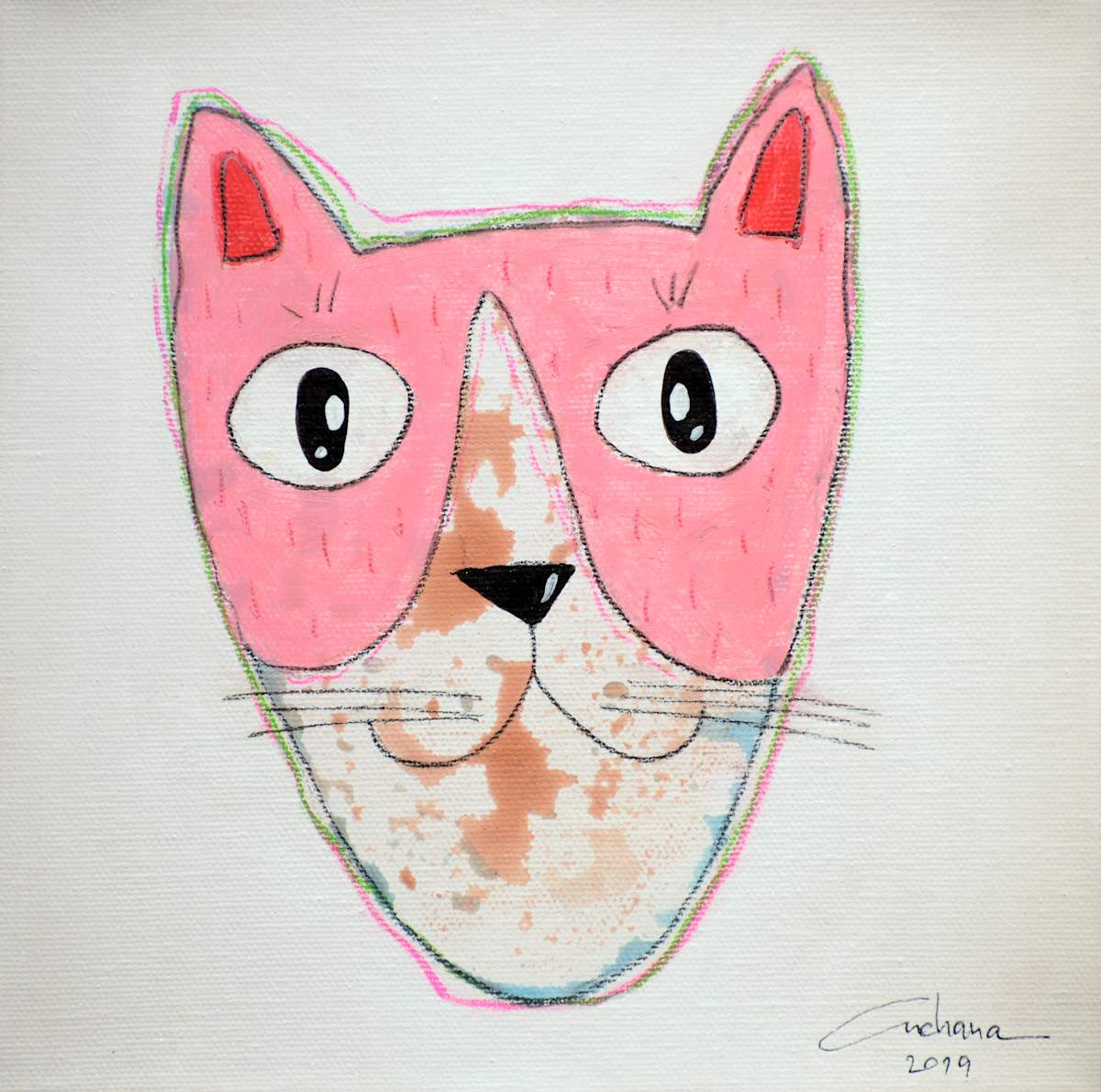 白色系列：寵愛貓咪 #20 White Series: Love Kitty #20 by 安恰娜‧恰麗亞琵朋 Anchana CHAREEAPAPORN, Image 1.