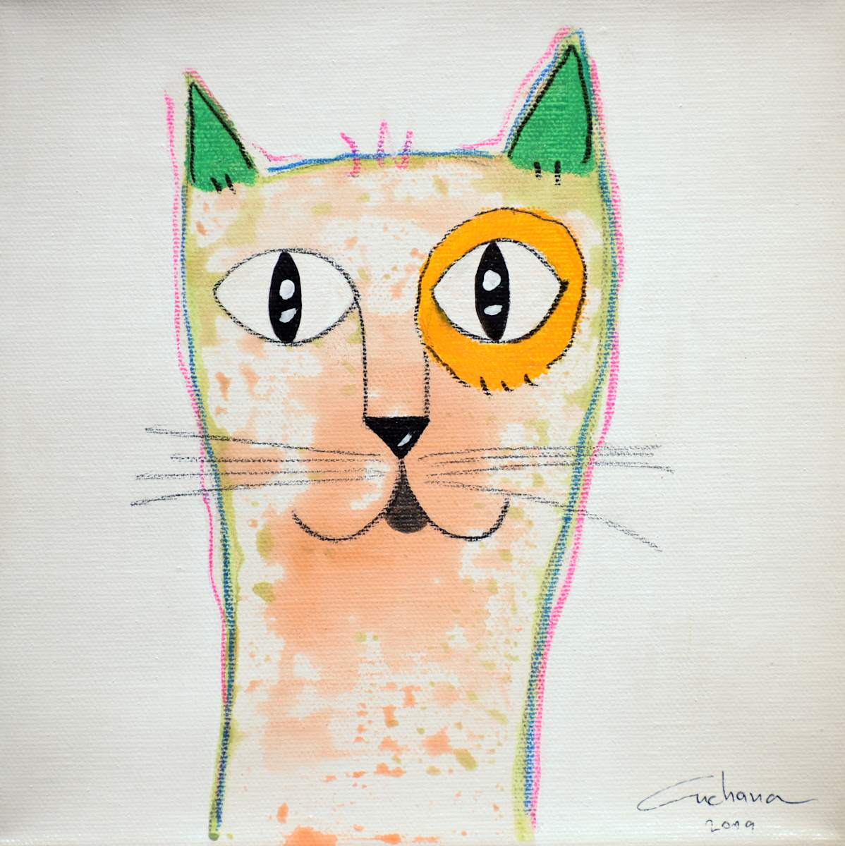 白色系列：寵愛貓咪 #17 White Series: Love Kitty #17 by 安恰娜‧恰麗亞琵朋 Anchana CHAREEAPAPORN, Image 1.
