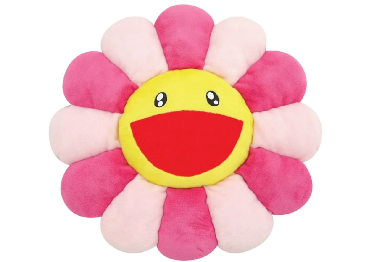 村上隆花抱枕 MURAKAMI Takashi Flower Cushion 60cm (Pink) by 村上隆 TAKASHI Murakami 