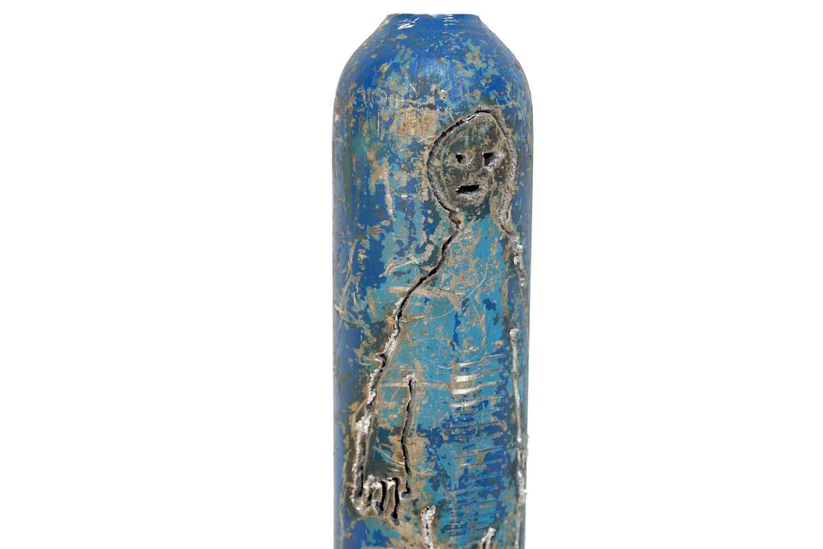 人類 ( 遺跡 ) 藍色 3 Human (Relic) blue 3 by 盧淳天 NO Sooncheon, Image 1.
