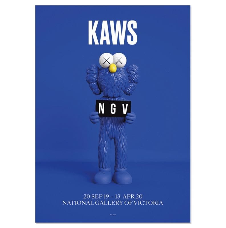 KAWS BFF海報 2019 (藍) by KAWS 