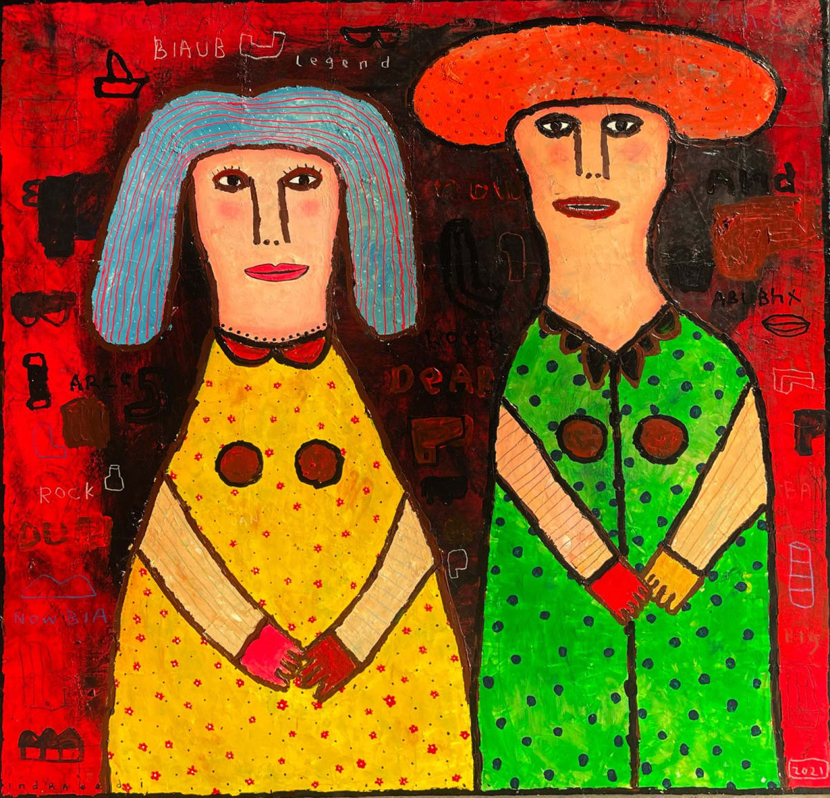 兩人 Two Figures by 印德拉·多迪 Indra DODI 