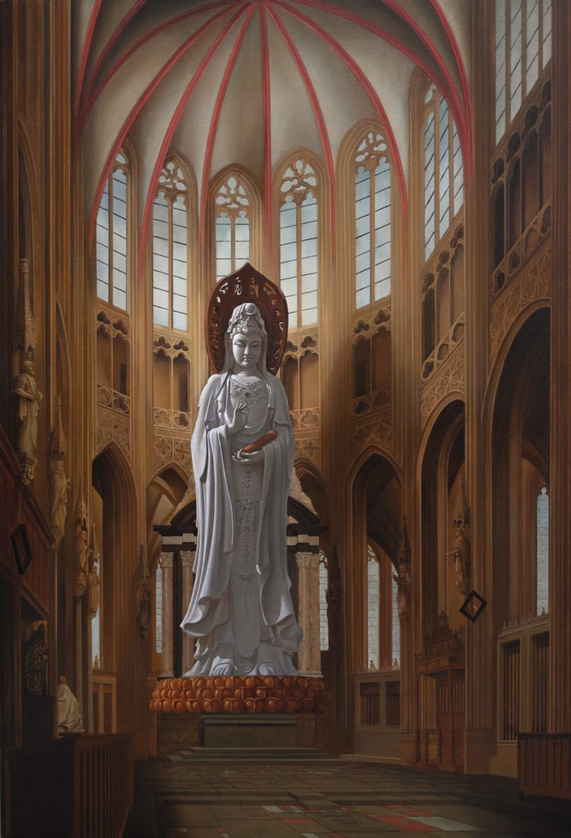 教堂裡的觀音  Avalokiteshvara in the Church by 盧昉 LU Fang, Image 7.